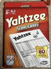 NEW Hasbro Yahtzee Score Cards Single 80 Count Brand New in box