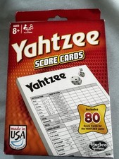 New Box of 80 Yahtzee Score Cards Hasbro Gaming