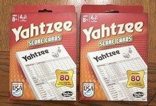 2 Packs Of Hasbro Yahtzee 80 Score Cards (06100)