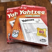 Hasbro Gaming Yahtzee Score Cards - BRAND NEW 80 Score Card Pack  Lot Of 2