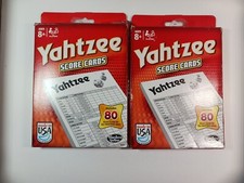 2 Hasbro Gaming 06100 Yahtzee Game Score Pads 80 Sheets