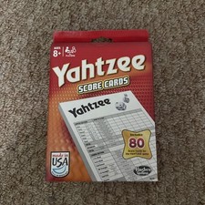 Hasbro Yahtzee 80 Score Cards (06100) Promo x5 Yahtzee 5 Boxes $10
