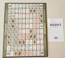 Replacement Game Board & Instruction Manual for Sequence Board Game Jax Pieces