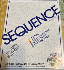 Sequence Board Game Jax 1995 Family Strategy Game Vintage New