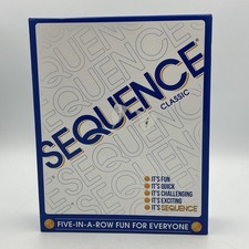 NEW SEQUENCE Game with Folding Board, Cards and Chips by Jax