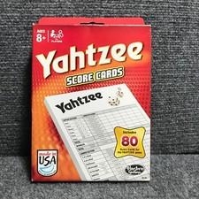 Hasbro Yahtzee Score Cards - Single - 80 Count - New Open Box