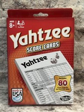 New Hasbro Yahtzee Gaming 06100 Score Pads 80 Sheets From Supplier