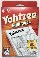 Hasbro Gaming Yahtzee Score Cards 80 Score Card Replacement Pack New Official 