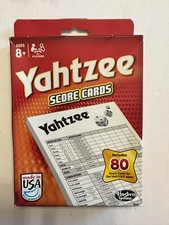NEW Hasbro Yahtzee Score Cards Single 80 Count Brand New in Box